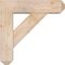 Ekena Millwork Traditional Craftsman Smooth Bracket w/ Offset Brace, Douglas Fir, 5 1/2"W x 18"D x 18"H BKT0604X18X18TRA04SDF - alternate 2